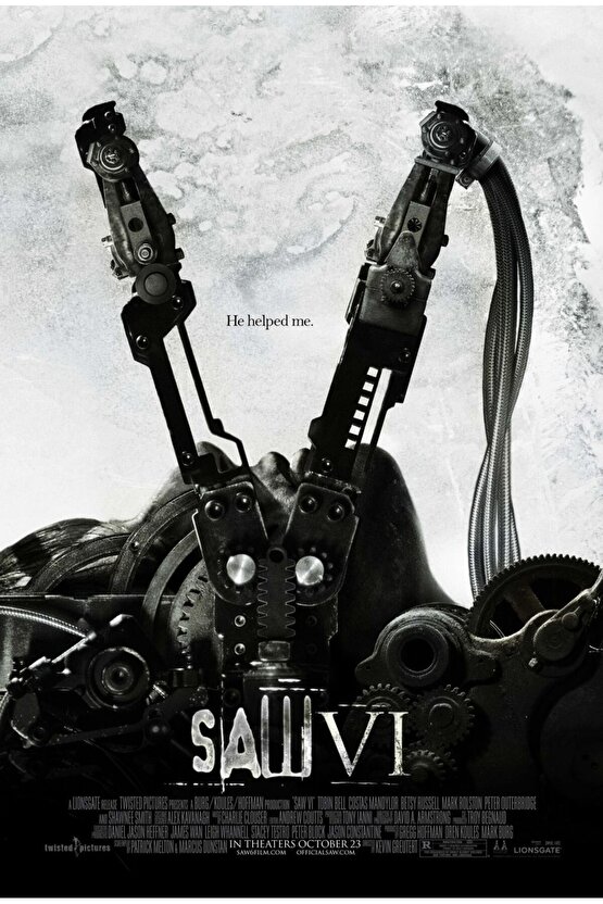 Saw VI (2009) 1 AFİŞ - POSTER ( FOLYO ) - AFİŞ - POSTER-5588