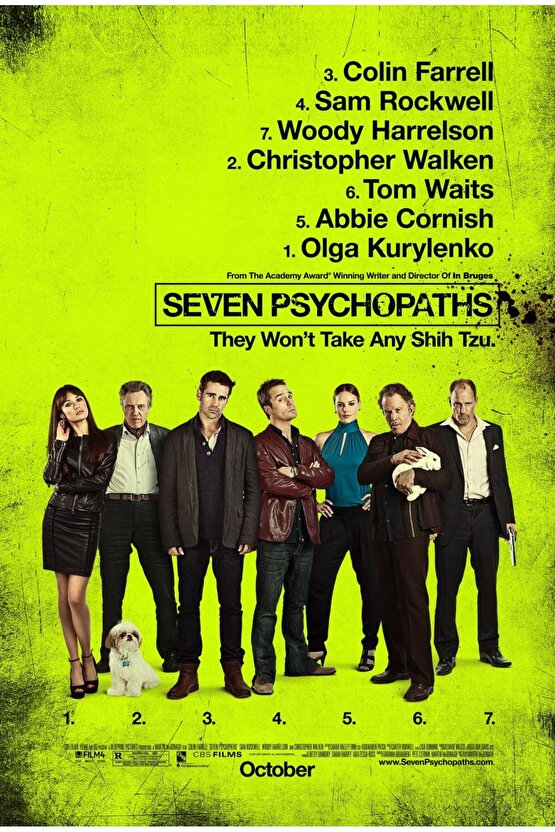 Seven Psychopaths (2012) AFİŞ - POSTER ( FOLYO ) - AFİŞ - POSTER-5680