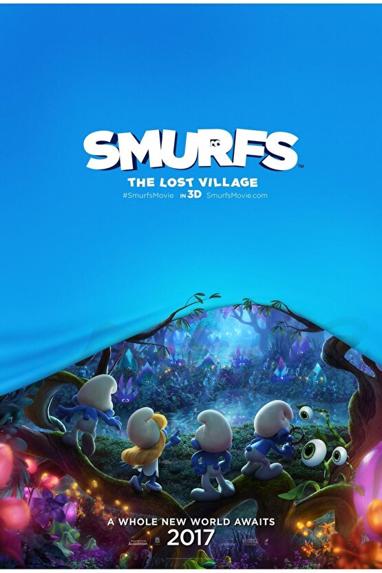 Smurfs The Lost Village (2017) 5 AFİŞ - POSTER ( FOLYO ) - AFİŞ - POSTER-5784