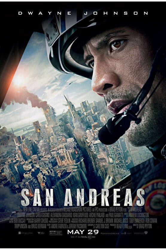 San Andreas (2015) 2 AFİŞ - POSTER ( FOLYO ) - AFİŞ - POSTER-5561