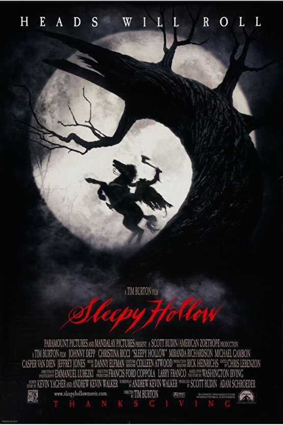 Sleepy Hollow (1999) 1 AFİŞ - POSTER ( FOLYO ) - AFİŞ - POSTER-5776