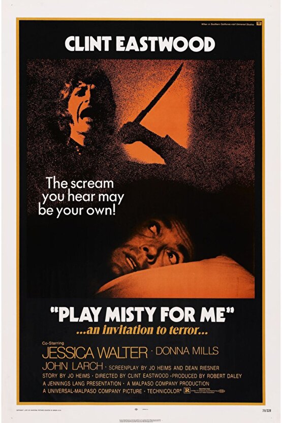 Play Misty for Me (1971) ( FOLYO ) - AFİŞ - POSTER-5117