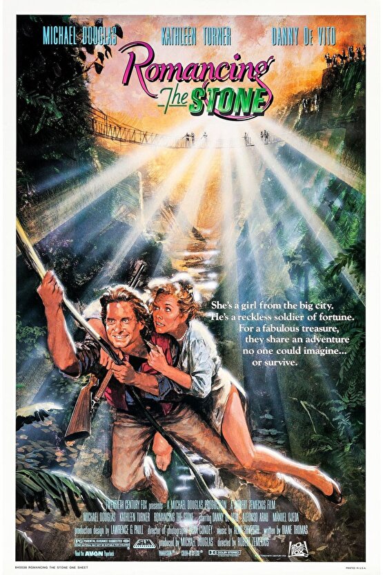 Romancing the Stone (1984) AFİŞ - POSTER ( FOLYO ) - AFİŞ - POSTER-5526