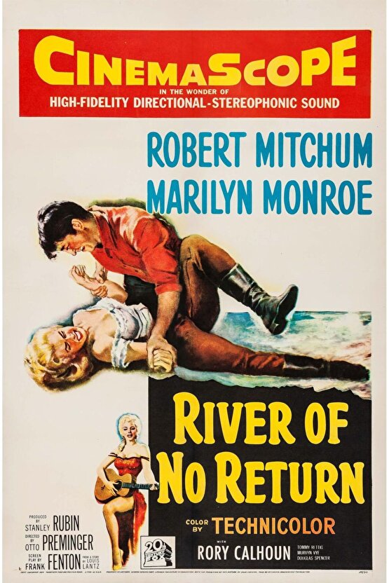 River of No Return (1954) 1 AFİŞ - POSTER ( FOLYO ) - AFİŞ - POSTER-5465