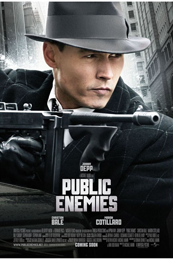 Public Enemies (2009) 2 AFİŞ - POSTER ( FOLYO ) - AFİŞ - POSTER-5222