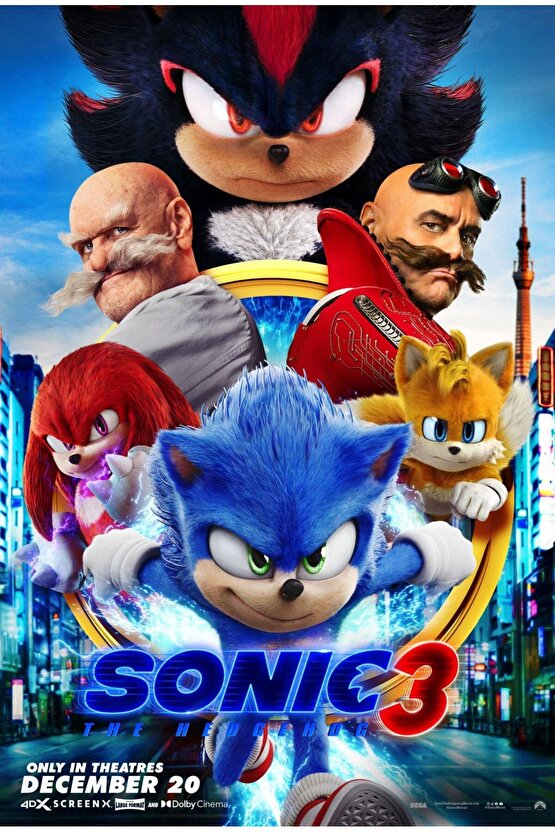 Sonic the Hedgehog 3 (2024) 0008 AFİŞ - POSTER ( FOLYO ) - AFİŞ - POSTER-5847