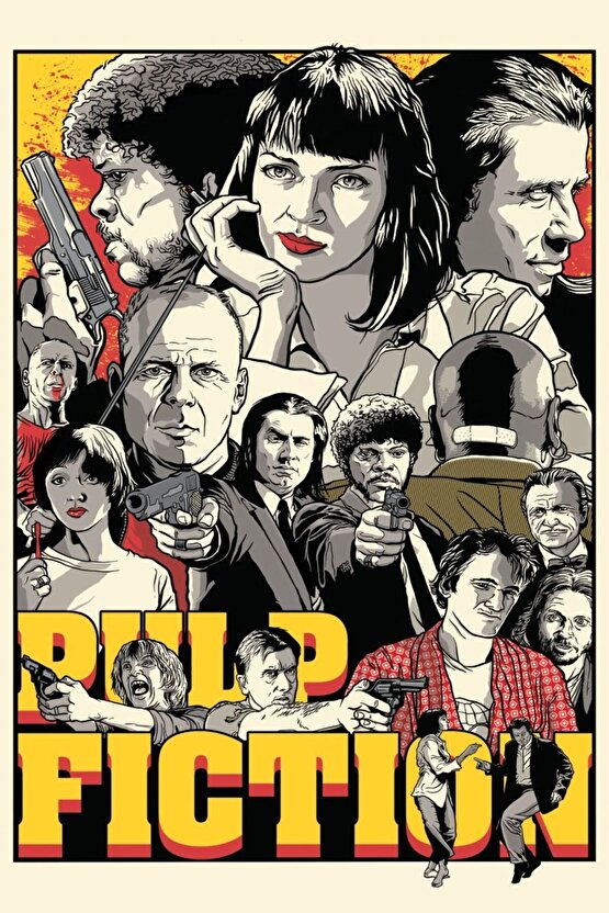 Pulp Fiction (1994) 0005 AFİŞ - POSTER ( FOLYO ) - AFİŞ - POSTER-5229