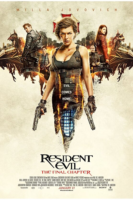 Resident Evil The Final Chapter (2017) 5 AFİŞ - POSTER ( FOLYO ) - AFİŞ - POSTER-5412