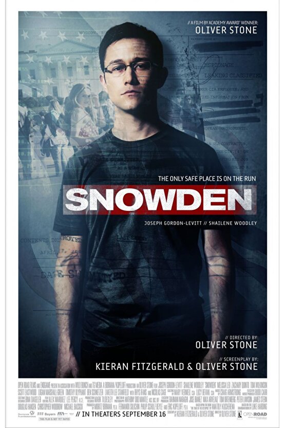 Snowden (2016) AFİŞ - POSTER ( FOLYO ) - AFİŞ - POSTER-5808