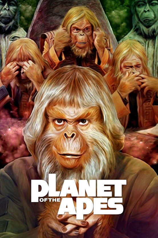 Planet of the Apes (1968) 4 ( FOLYO ) - AFİŞ - POSTER-5105