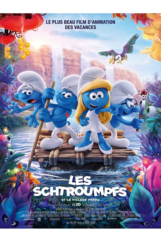 Smurfs The Lost Village (2017) 6 AFİŞ - POSTER ( FOLYO ) - AFİŞ - POSTER-5785