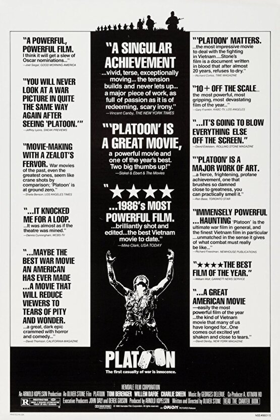 Platoon (1986) 2 ( FOLYO ) - AFİŞ - POSTER-5113