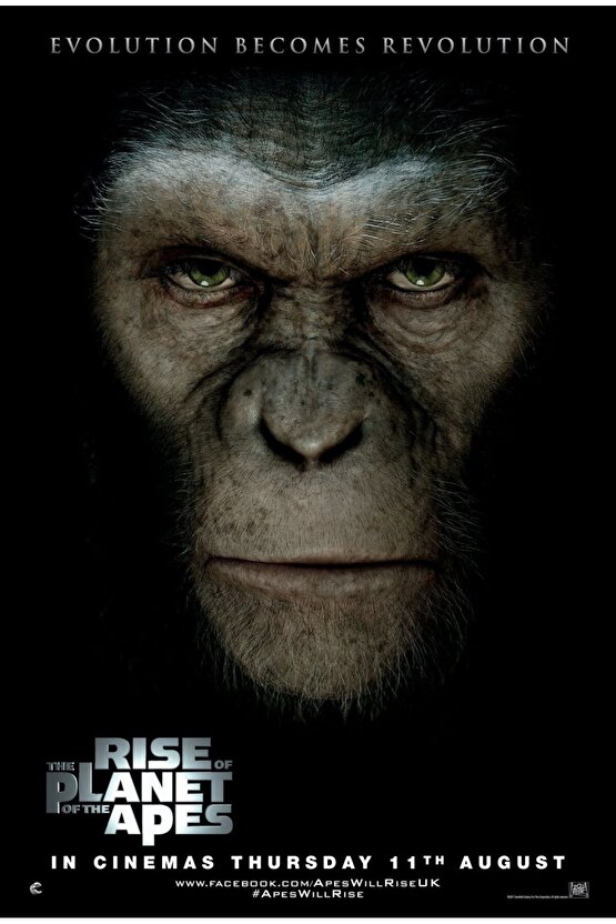 Rise of the Planet of the Apes (2011) 4 AFİŞ - POSTER ( FOLYO ) - AFİŞ - POSTER-5461