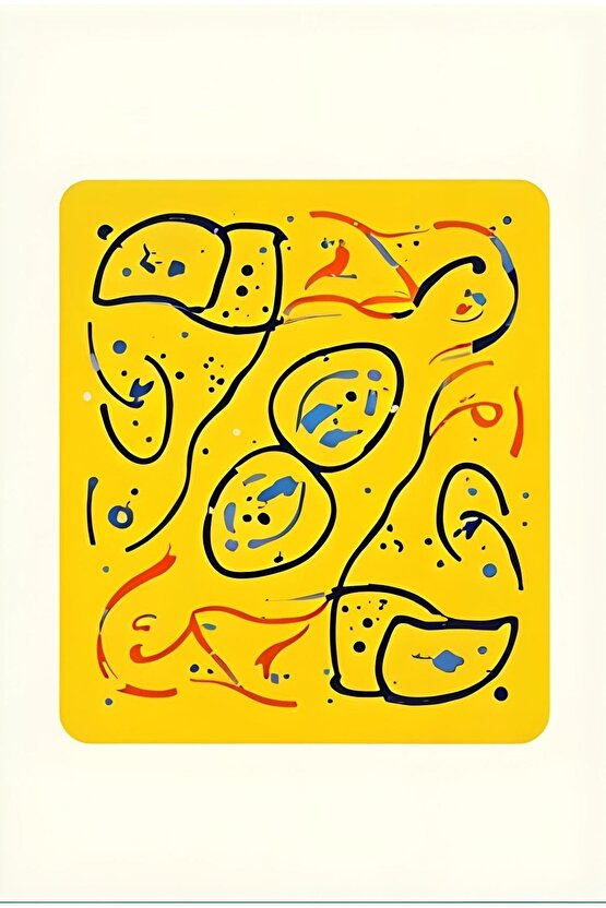 Matisse - Boho - Art Deco - Soyut - Doğa ( 3 lü Çerçevesiz ) Poster - Afiş - Tablo KR2C01058