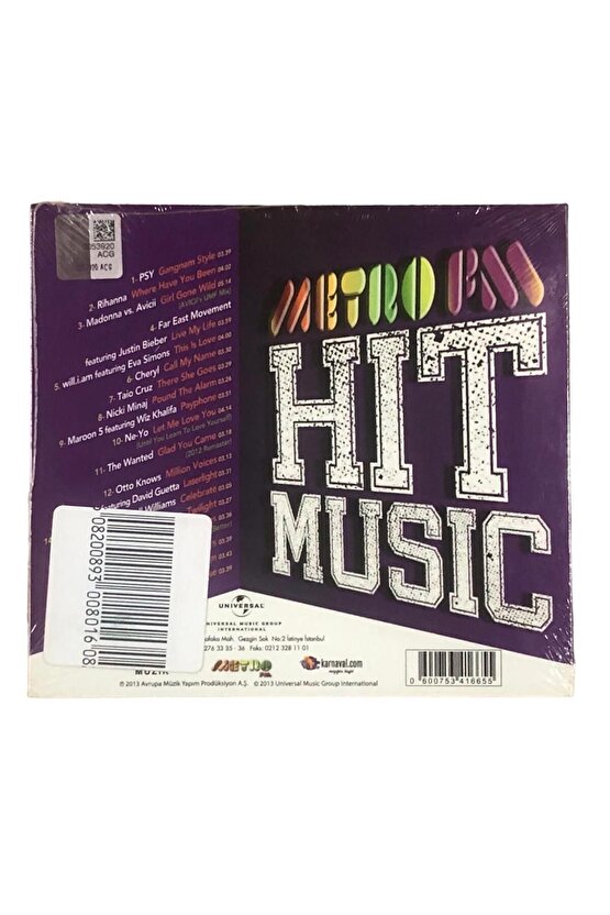 Metro FM Hit Music ( PSY , Rihanna , Madonna , Maroon 5 ) CD