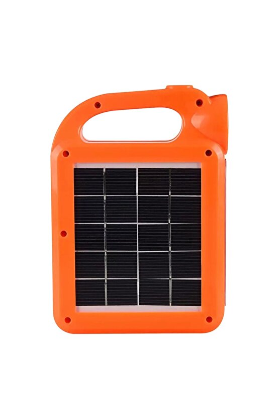 HB-6399A COB LEDLİ SOLARLI 3 KADEMELİ USB ÇIKIŞLI ŞARJLI IŞILDAK FENER (1 ADET AMPULÜ UNUTMA)