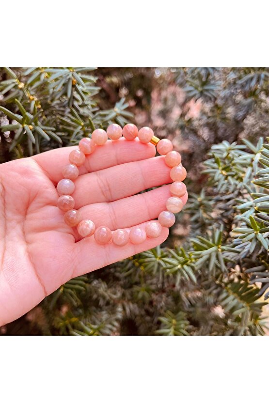 Güneş Taşı Doğal Taş Bileklik 8 MM