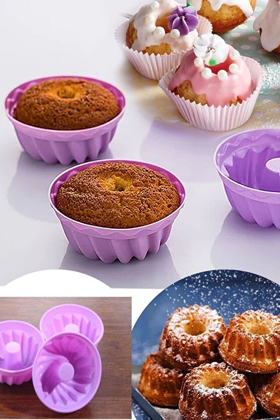 Silikon Mini Muffin Kek Kalıbı 12 Li