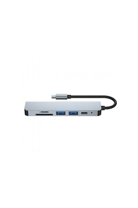 6 In 1 Type-c 3.1 Usb-c To Hdmı  2 Usb 3.0  Usb-c Pd  Sd  Tf