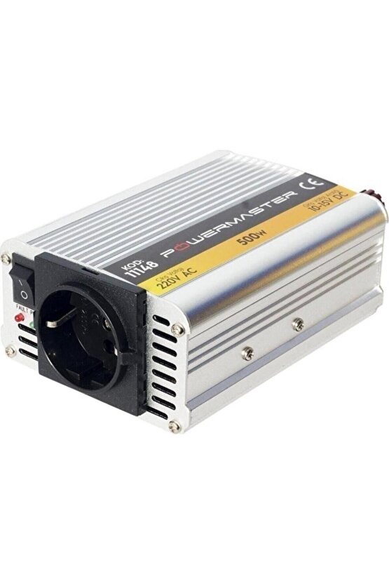 12 V Volt 500 W Watt Modifiye Sinus Inverter Invertör 12-220 V Çevirici Dönüştürücü