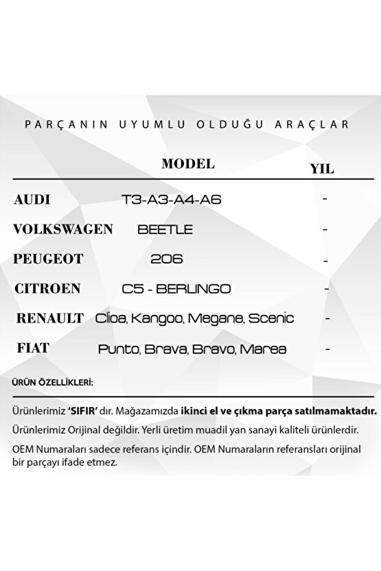 5 Adet Renault Audi Vw Peugeot Için Kilometre Gösterge Motor Kapa