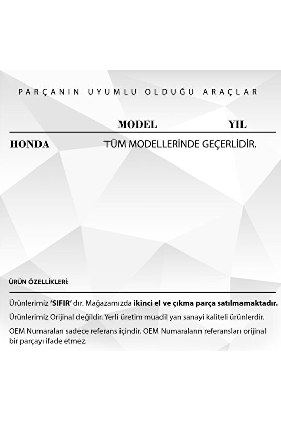 Honda Için Sunroof Motor Dişlisi