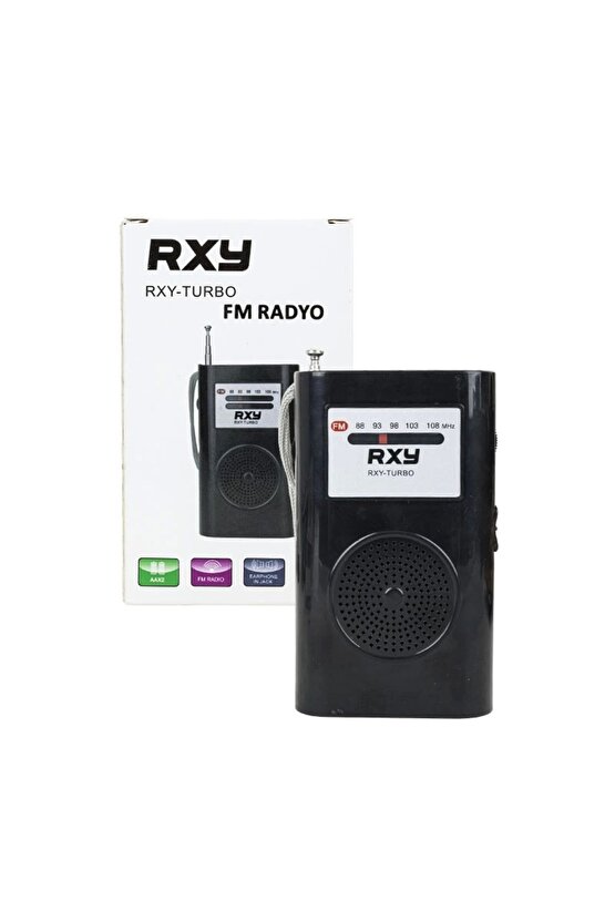 RXY-TURBO  Uyumlu  CEP TİPİ MİNİ ANALOG FM RADYO (4178)