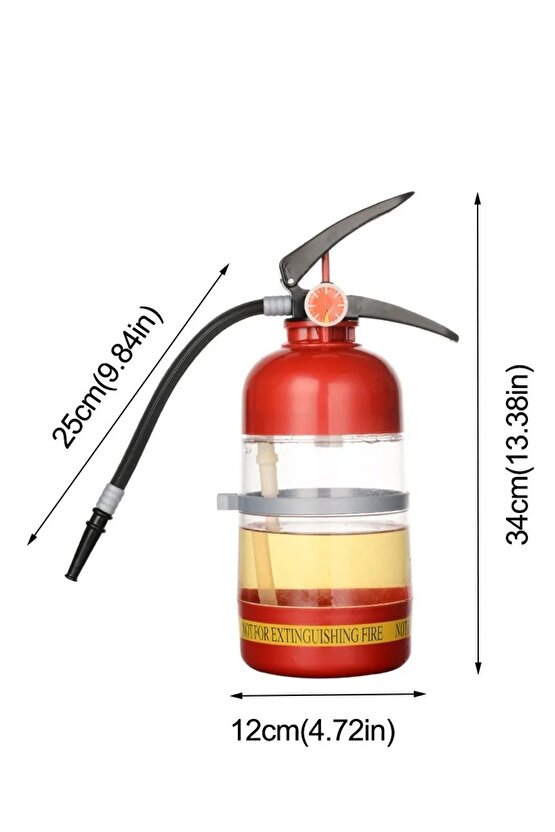Yangın Tüpü Şeklinde Konsept Kokteyl Şişesi