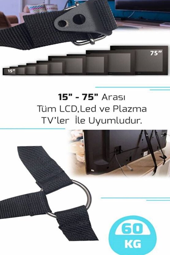 15-75 Lcd-led Tv Askısı Bebek Güvenlik Kemeri -aparatı 99 102 82 109 106 140 121 114 119 Ekran