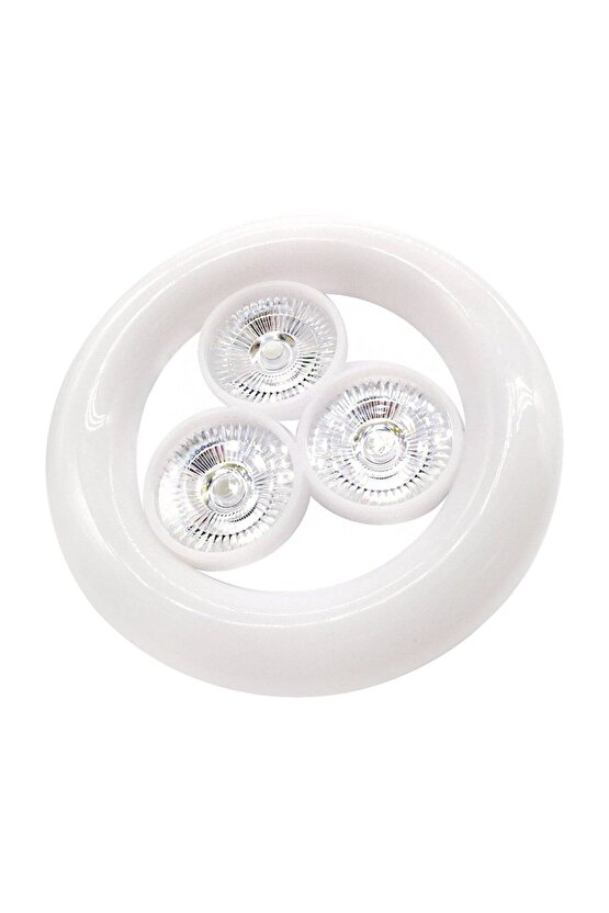 3 Beyaz Ledli Salon Hol Otrma Odası Ampulü E27 Duy 36 Watt