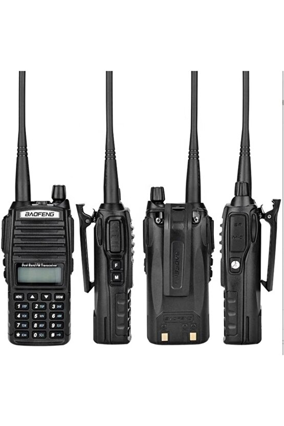 2 Adet Uv 82 Telsiz Alıcı-verici 10 Km Uv82 Telsiz Vhf Uhf Tarayıcı Telsiz Uv-82 Tel