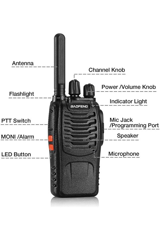 Baofeng 15 Adet Güvenlik Telsiz Seti Programlanmış Telsiz Seti