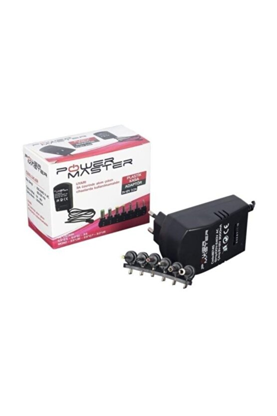 Pm-18745 3-12 Volt 3 Amper Çok Uçlu Ayarlı Kademeli Adaptör