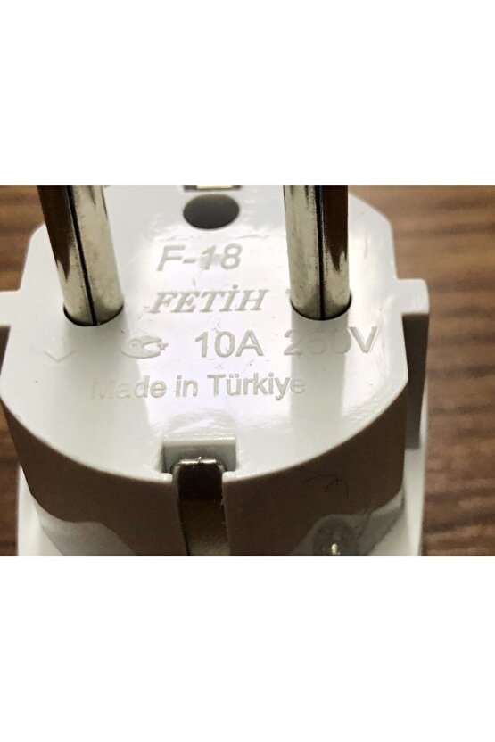 Amerikan İngiliz Elektrikli Aletlerin Priz Ucunu Türke Çevirici Kaliteli Kare Beyaz Adaptör