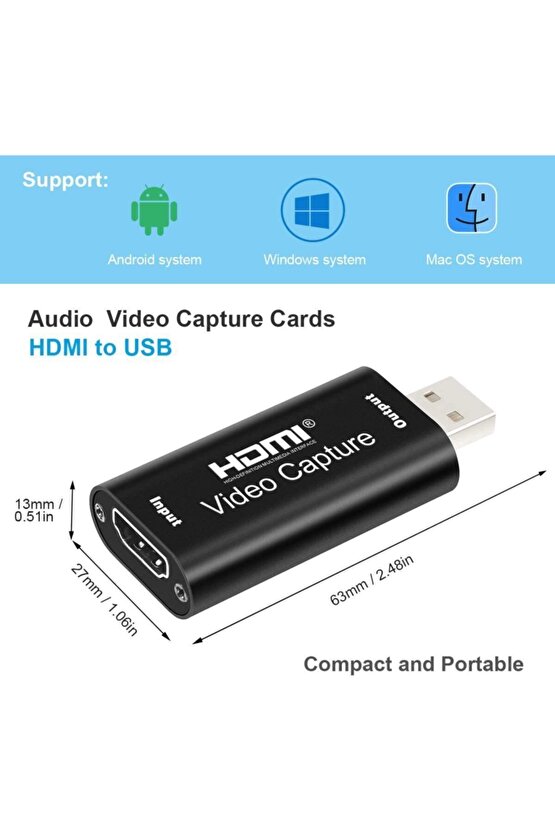 Hd Video Capture Ezcap Usb Video Capture Hdmi Kaydedici Metal Kasa