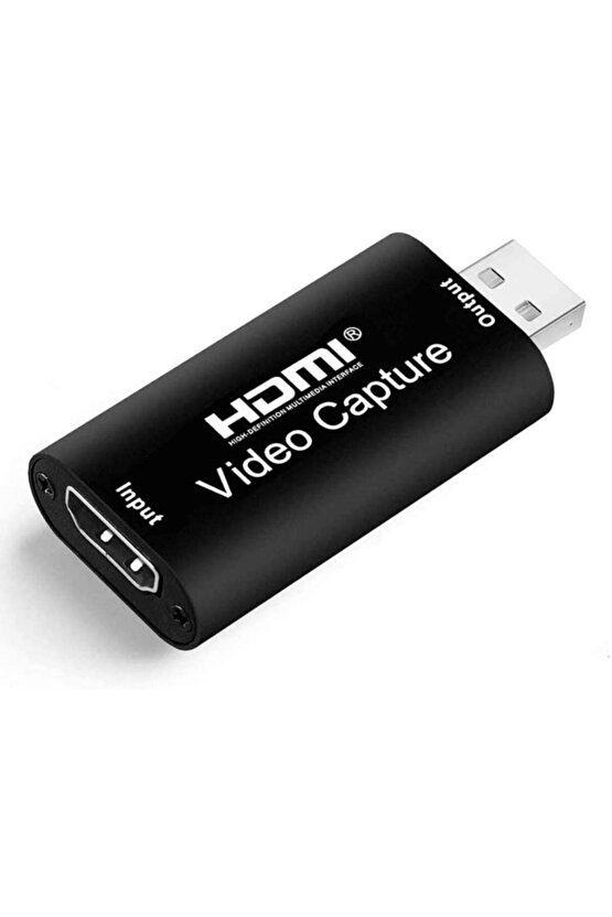 Metal Aleminyum Siyah Kasa Usb Den Hdmı 4k Video Dönüştürücü