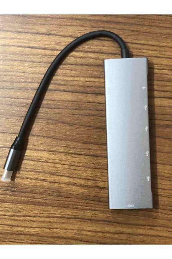 Kaliteli Gri Metal Kasa 9-in-1 Usb Type-c Hub Hdmı Şarj Usb 3.0 Ports Çevirici Hub