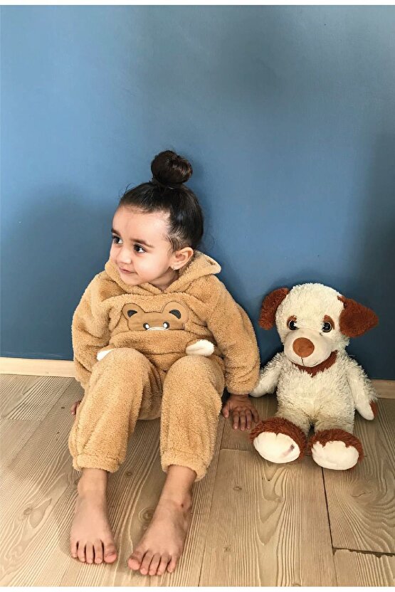 Welsoft Peluş Unisex Kışlık Bebek Takımları Çocuk Giyim Bebek Kıyafeti çocuk kostümü