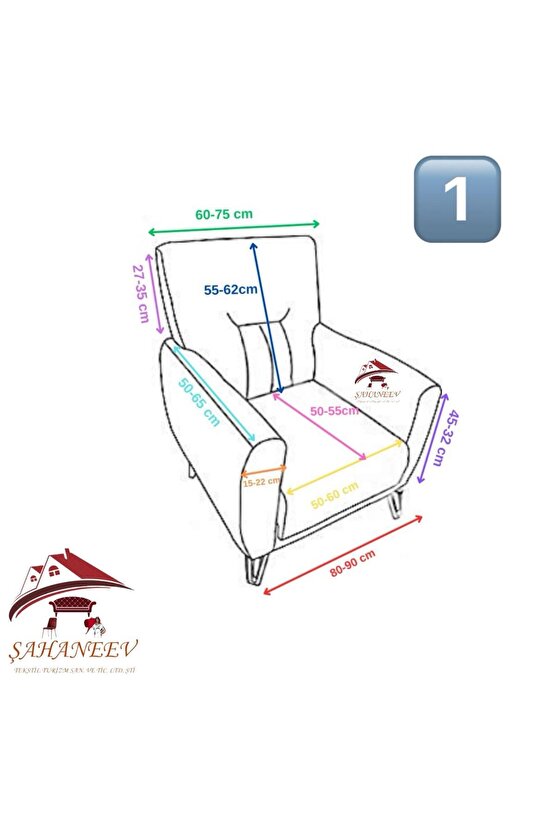 3+3+1+1 İtalyan Süet Koltuk Örtüsü(SAKS MAVİ RENK)