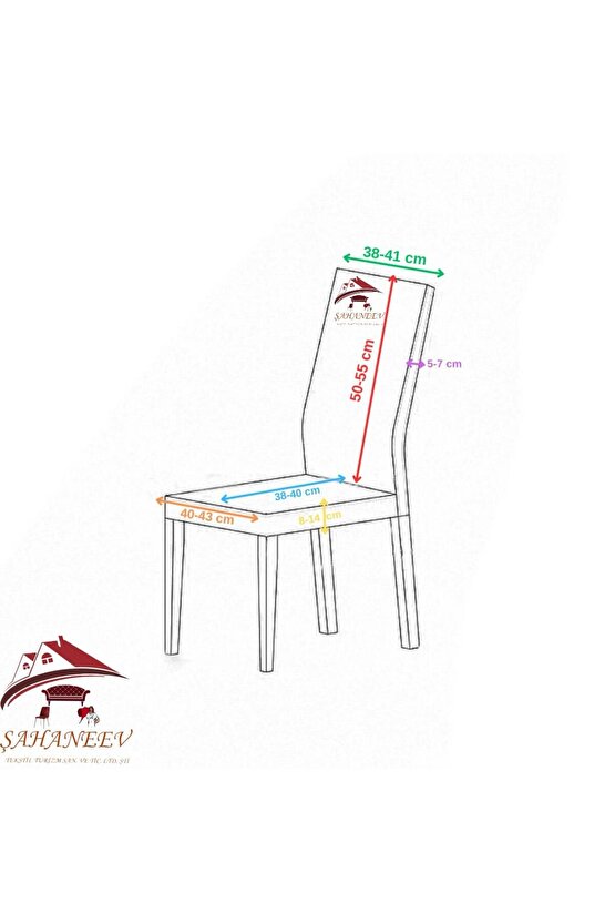 Parlak Kadife Kumaş Standart Sandalye Kılıfı PARLEMENT RENK (4 ADET)