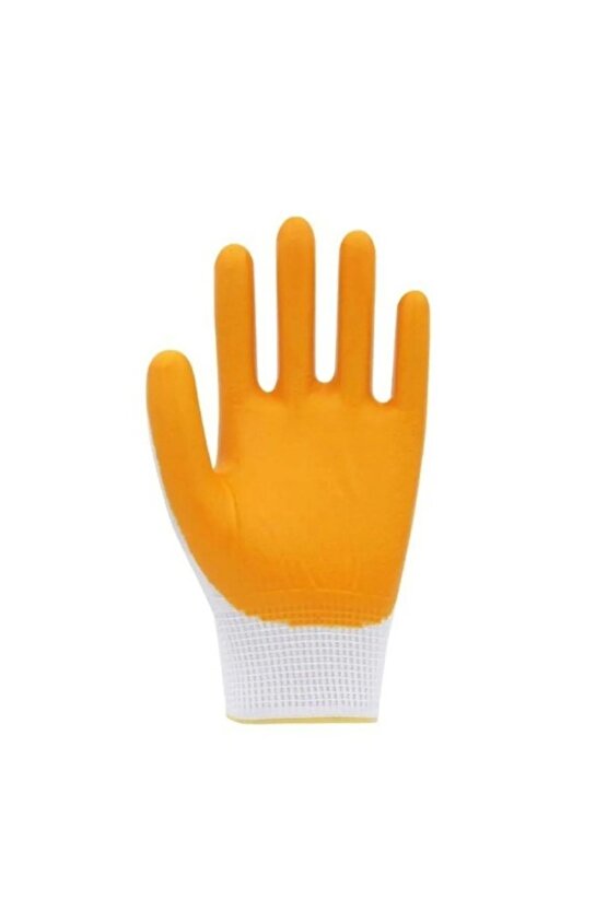 Pn3 Polyester Örme Nitril Kaplı Sarı Iş Eldiveni
