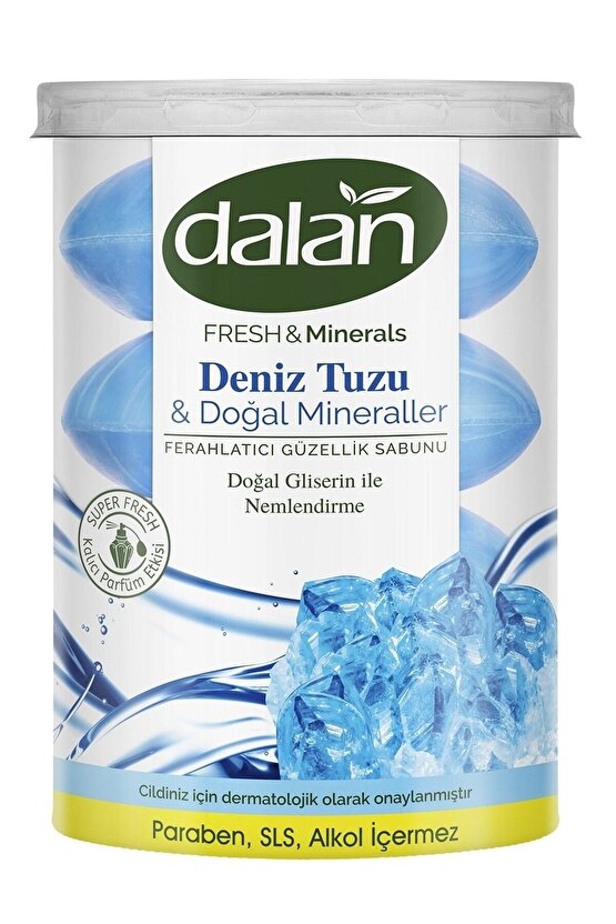 Fresh&minerals Deniz Tuzu & Doğal Mineraller Canlandırıcı Güzellik Sabunu 110gx4 (4 Adet)