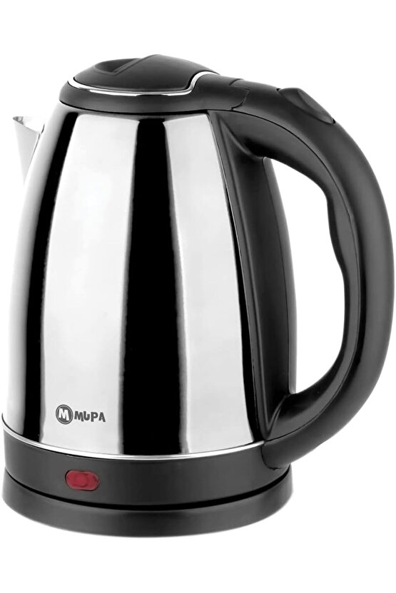 Paslanmaz Çelik İnox Kettle  MUPA Elektrikli Su Isıtıcı  1.8 Litre