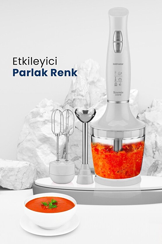 Yasemin Blender Set (Gm 7240) Beyaz