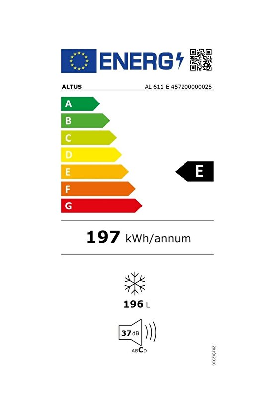 Al-611 E 6 Çekmeceli Derin Dondurucu