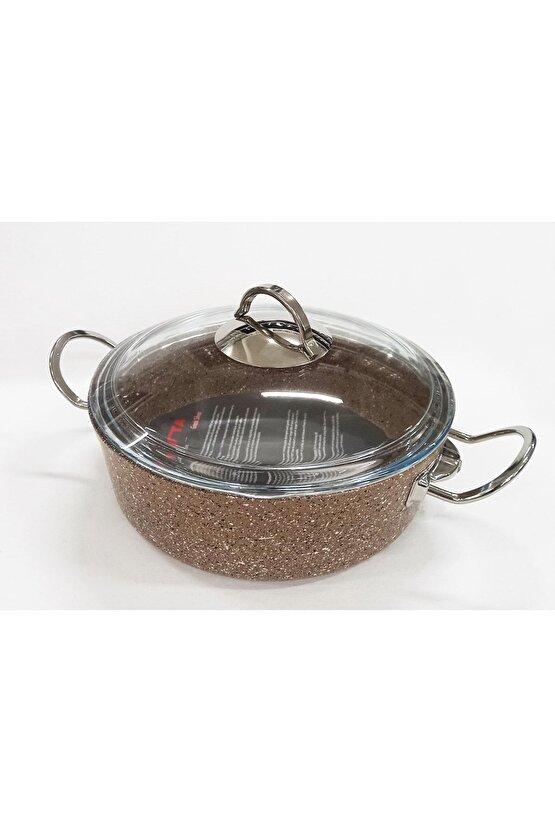 Silver Granit Basık Tencere 26cm 4lt Khv