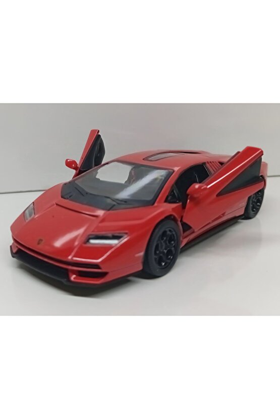 Dianomi KİNSMART 1:38 ölçek lamborghini COUNTACH LPI 800-4 .ÇEK BIRAK METAL ARABA