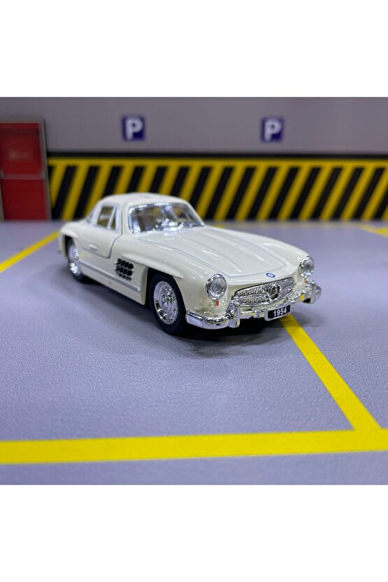 1954 Mercedes-Benz 300SL 136 Ölçek Kinsmart Diecast Metal Model Araba Oyuncak Araba Çek Bırak