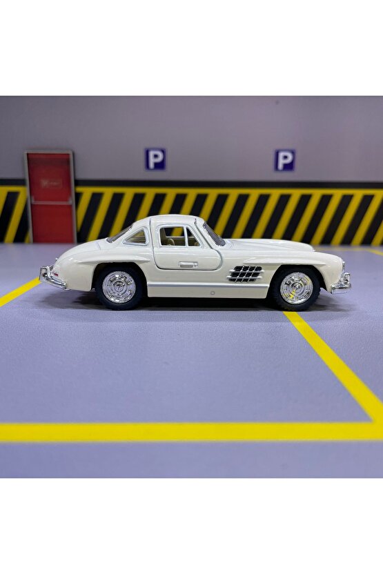 1954 Mercedes-Benz 300SL 136 Ölçek Kinsmart Diecast Metal Model Araba Oyuncak Araba Çek Bırak