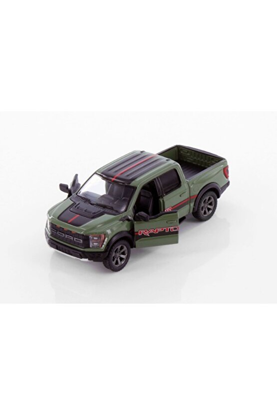 Kinsmart 2022 Ford F-150 Raptor Pickup Truck Livery Edition Diecast Araba 12 Cm